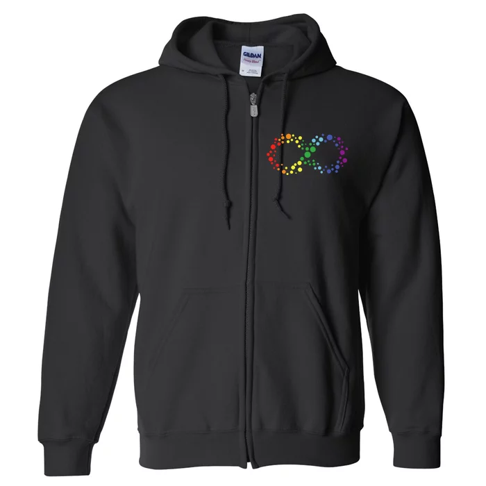 Autism Neurodiversity Awareness Symbol Full Zip Hoodie