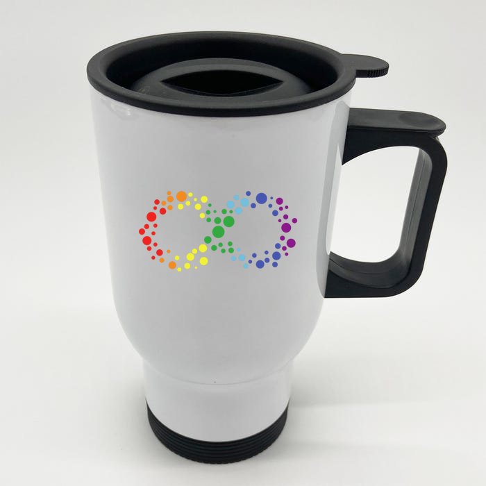 Autism Neurodiversity Awareness Symbol Front & Back Stainless Steel Travel Mug