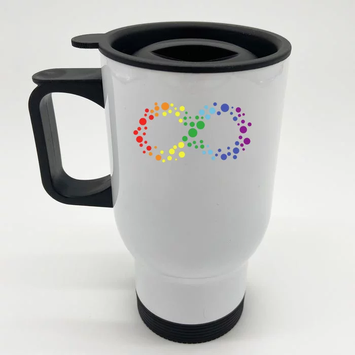 Autism Neurodiversity Awareness Symbol Front & Back Stainless Steel Travel Mug