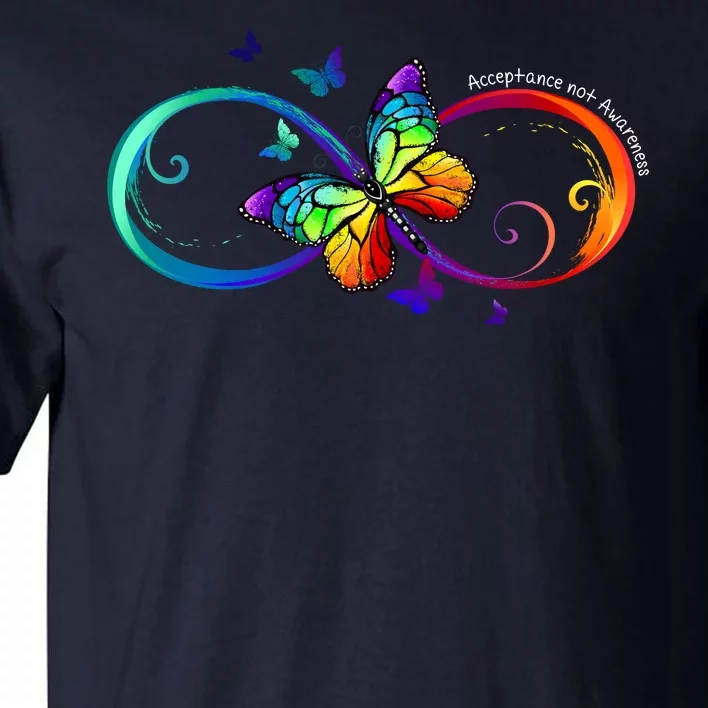 Acceptance Not Awareness Butterfly Tall T-Shirt