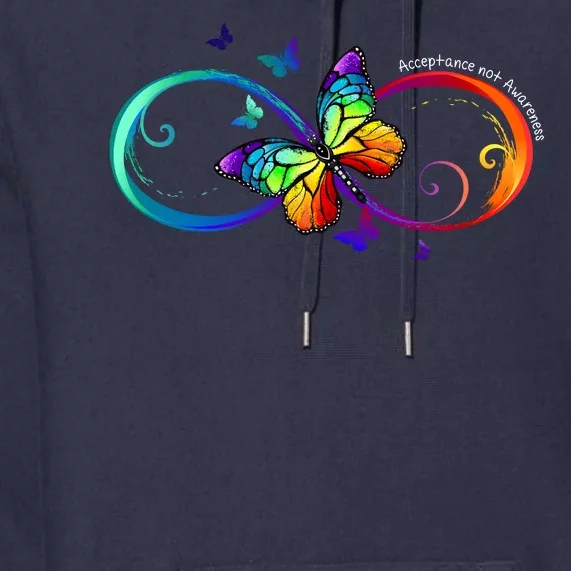 Acceptance Not Awareness Butterfly Premium Hoodie