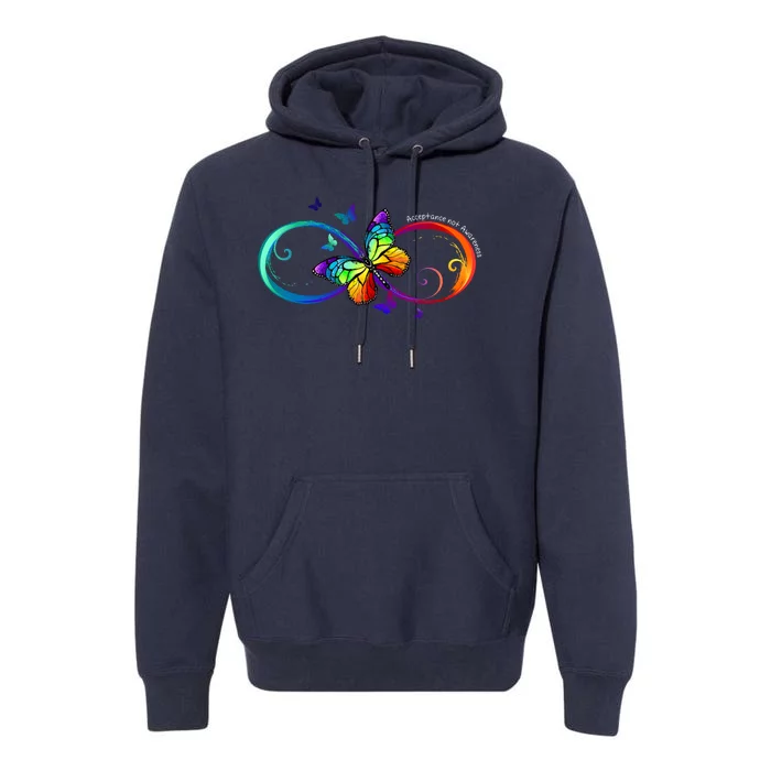 Acceptance Not Awareness Butterfly Premium Hoodie