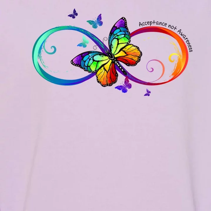 Acceptance Not Awareness Butterfly Garment-Dyed Sweatshirt