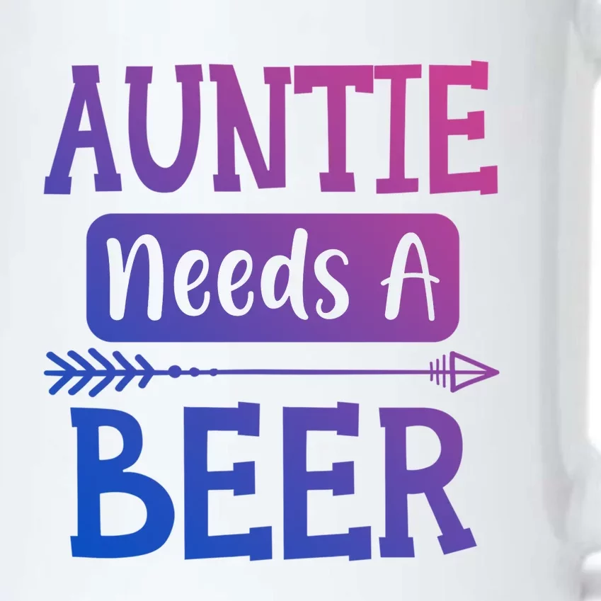 Auntie Needs A Beer Family Ing Beers Cool Birthday Cute Gift Black Color Changing Mug