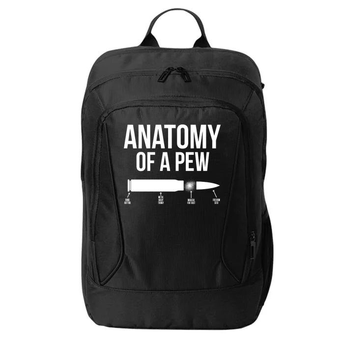 Anatomy Of A Pew Funny Bullet Pro Guns City Backpack