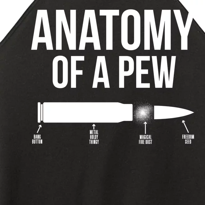 Anatomy Of A Pew Funny Bullet Pro Guns Women’s Perfect Tri Rocker Tank