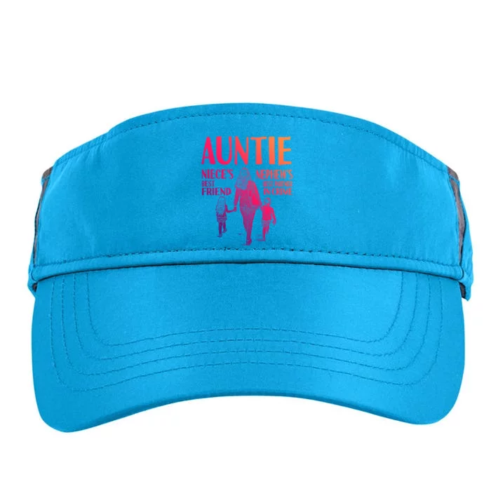 Auntie Nieces Best Friend Nephews Best Partner In Crime Gift Adult Drive Performance Visor