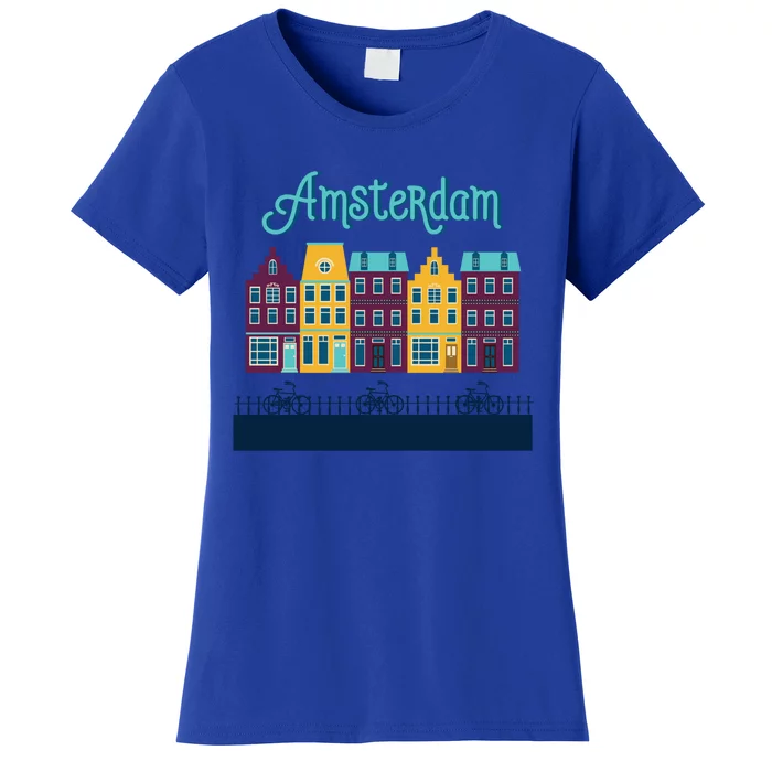 Amsterdam Netherlands Bicycle Europe Funny Gift Women's T-Shirt