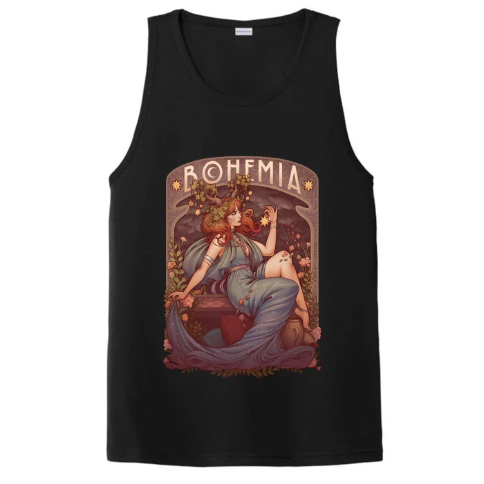 Art Nouveau Bohemia Performance Tank