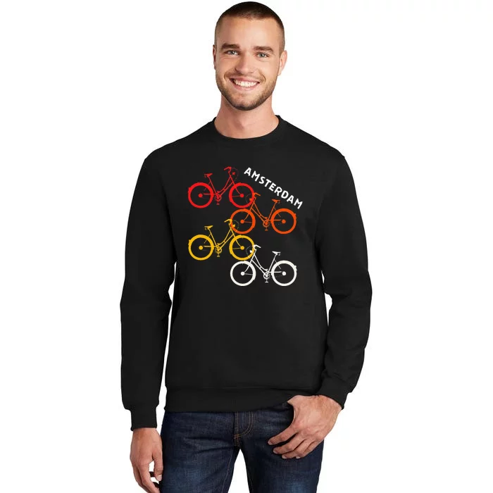 Amsterdam Netherlands Bike Bicycle Souvenir Tall Sweatshirt