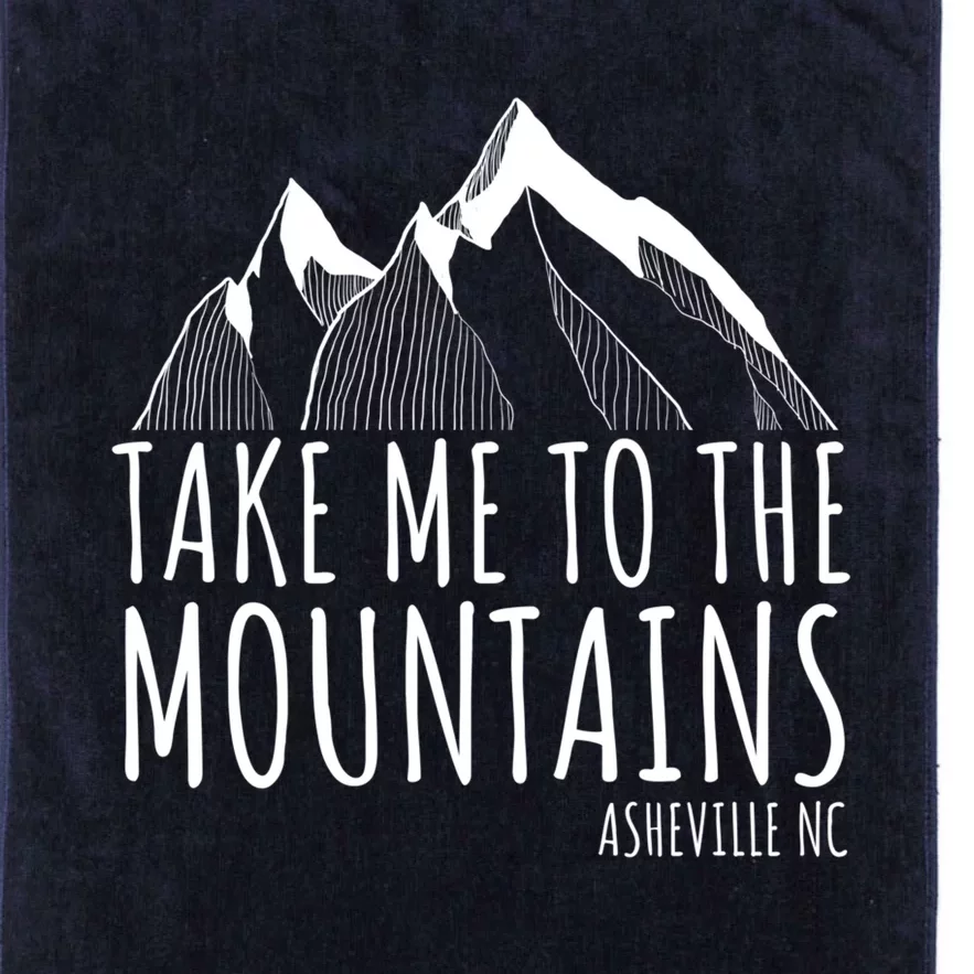 Asheville NC Blue Ridge Hiking Take Me To The Mountains Gift Platinum Collection Golf Towel