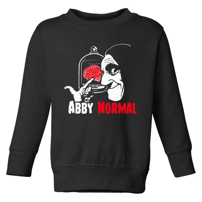 Abby Normal Brain Abnormal Christmas Costume Toddler Sweatshirt