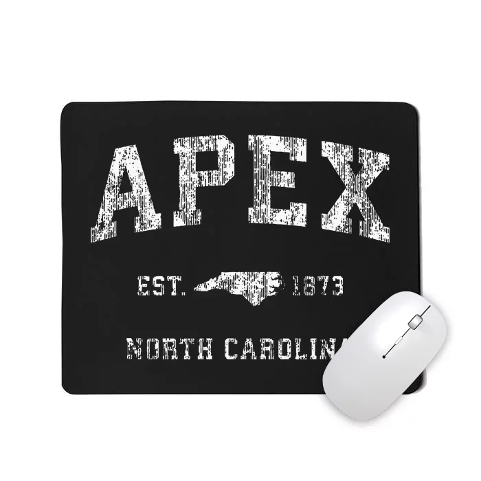 Apex North Carolina Nc Vintage Athletic Mousepad