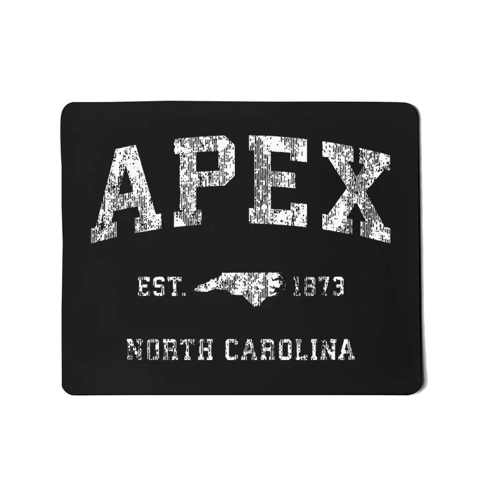 Apex North Carolina Nc Vintage Athletic Mousepad