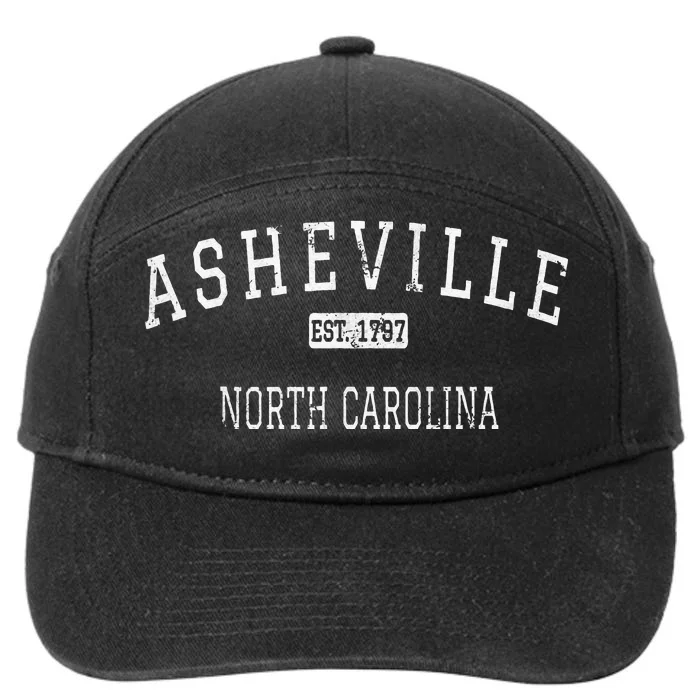 Asheville North Carolina NC Vintage 7-Panel Snapback Hat