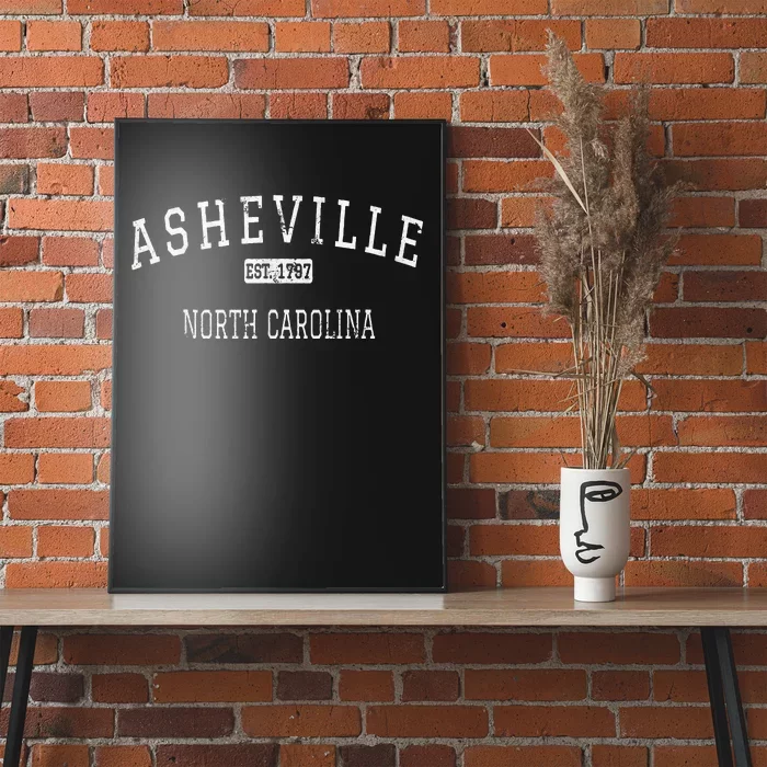 Asheville North Carolina NC Vintage Poster