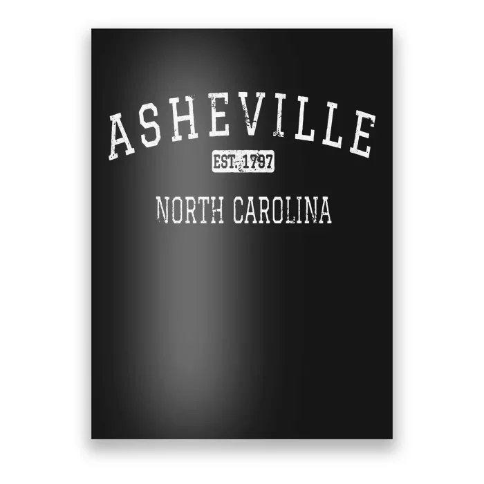 Asheville North Carolina NC Vintage Poster