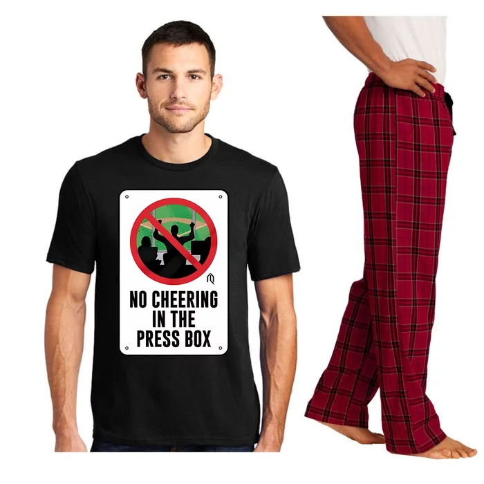 Athletelogos No Cheering In The Press Box Pajama Set