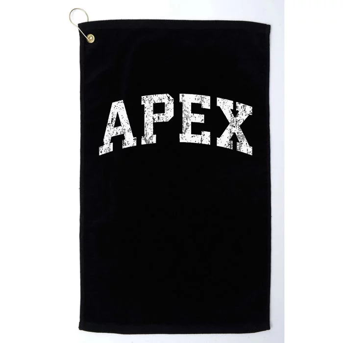 Apex North Carolina Nc Vintage Athletic Sports Design Platinum Collection Golf Towel