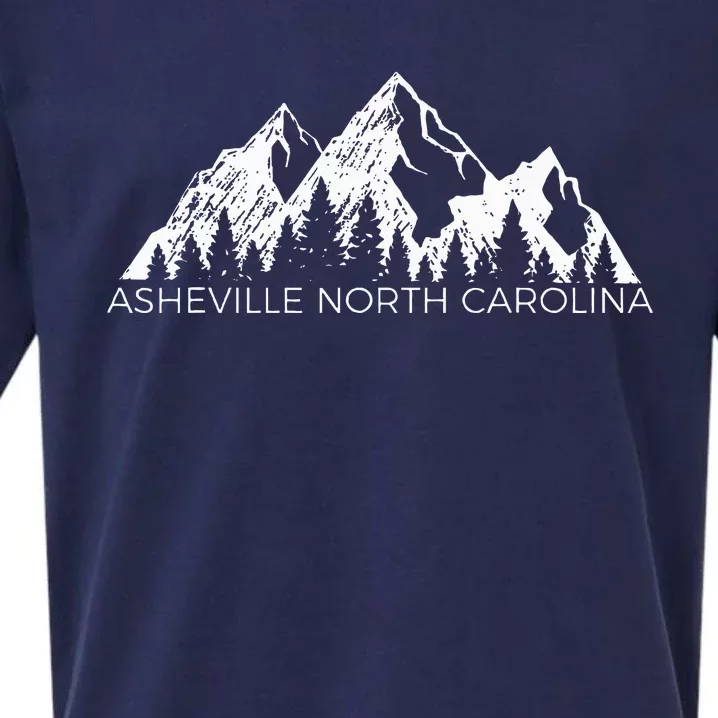 Asheville North Carolina Mountain Gift Asheville Nc Sueded Cloud Jersey T-Shirt