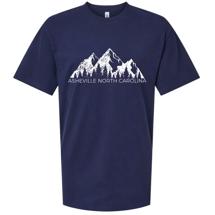 Asheville North Carolina Mountain Gift Asheville Nc Sueded Cloud Jersey T-Shirt