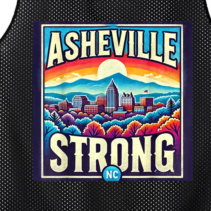 Asheville North Carolina Asheville Strong Gift Mesh Reversible Basketball Jersey Tank