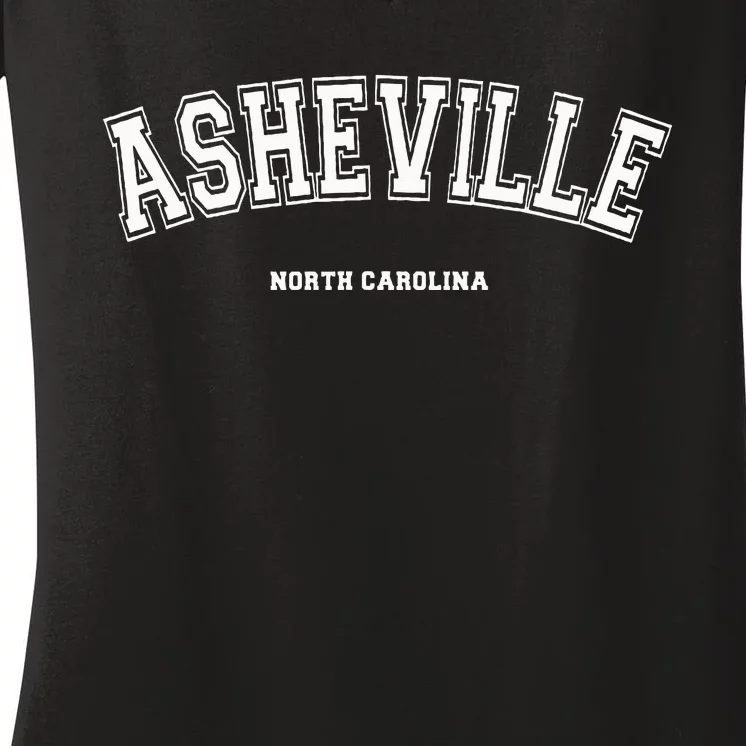 Asheville North Carolina Women's V-Neck T-Shirt