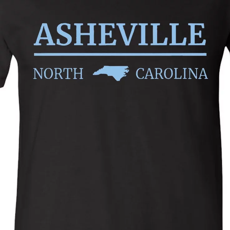 Asheville North Carolina Blue Ridge Mountains Nc Hiking V-Neck T-Shirt