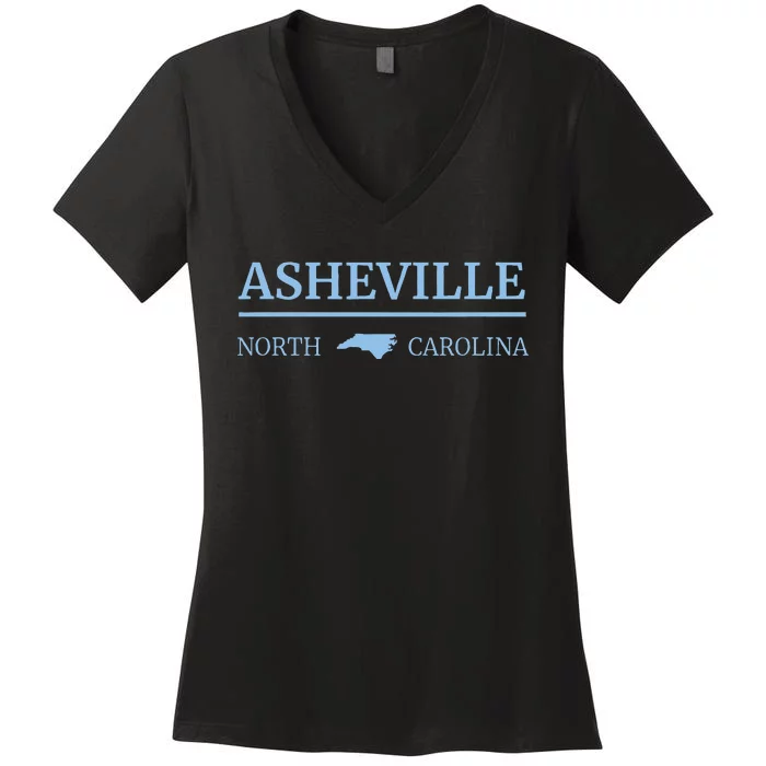 Asheville North Carolina Blue Ridge Mountains Nc Hiking Women's V-Neck T-Shirt