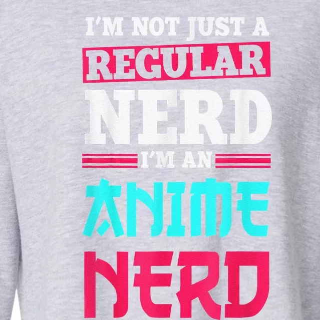 Anime Nerd Clothing Manga Art Cosplay Otaku Gift Anime Cropped Pullover Crew