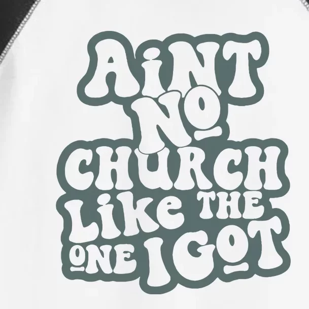 Aint No Church Like The One I Got Toddler Fine Jersey T-Shirt