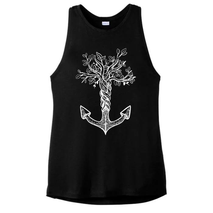 Anchor Tree Ladies Tri-Blend Wicking Tank