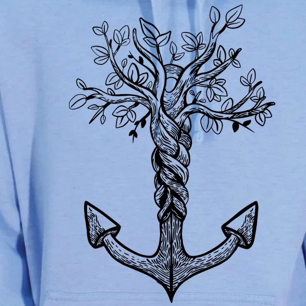 Anchor Tree Unisex Surf Hoodie