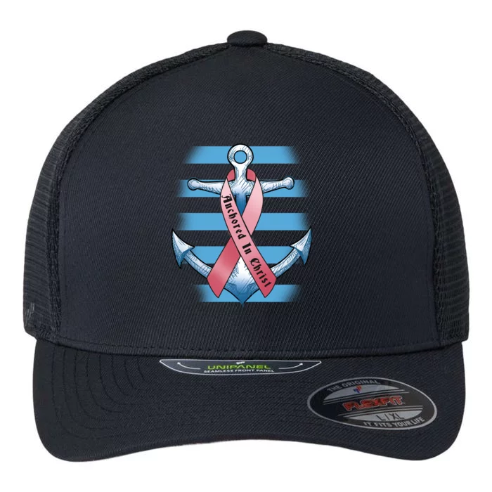 Anchored In Christ Flexfit Unipanel Trucker Cap