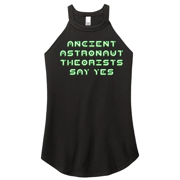 Ancient Astronaut Theorists Says Yes Women’s Perfect Tri Rocker Tank