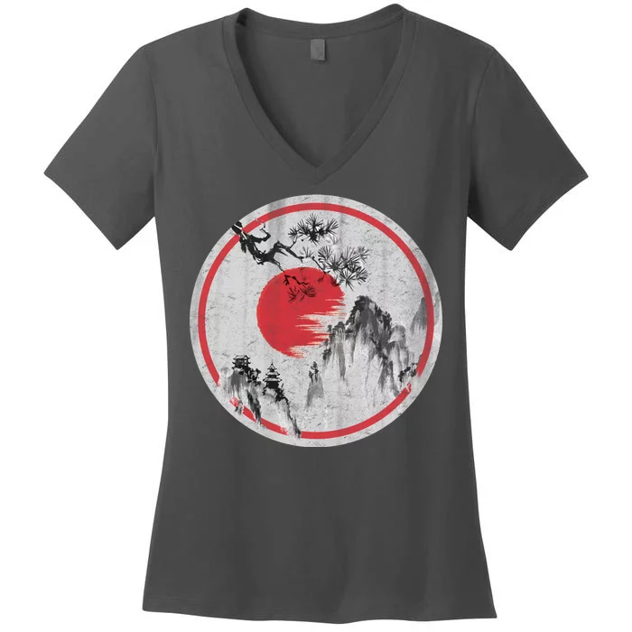 Ancient Mountain Women's V-Neck T-Shirt