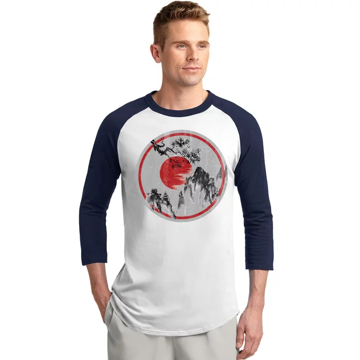 Ancient Mountain Baseball Sleeve Shirt