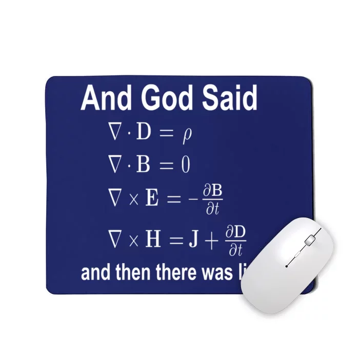 And God Said Formula Mousepad