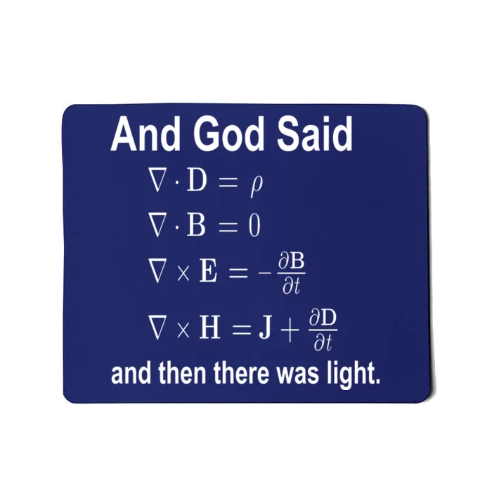 And God Said Formula Mousepad