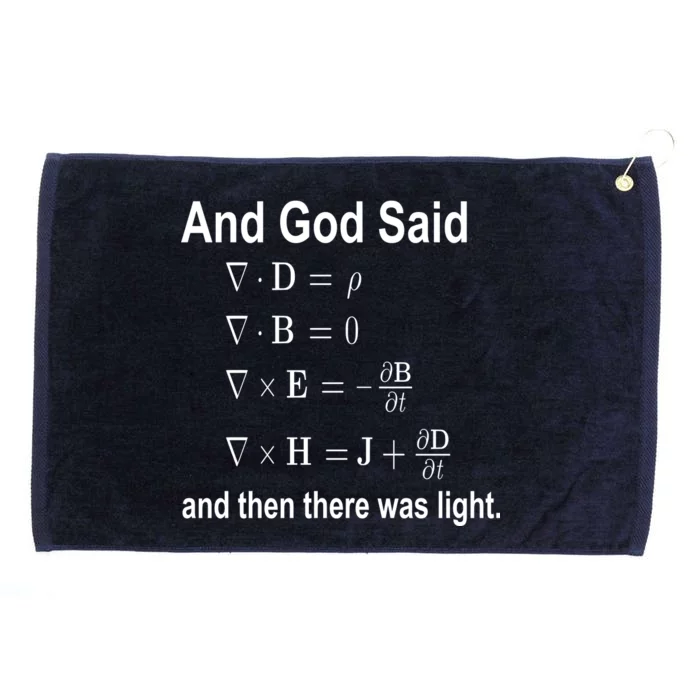 And God Said Formula Grommeted Golf Towel