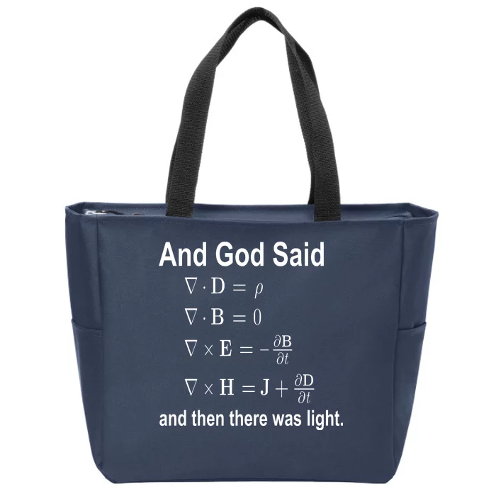 And God Said Formula Zip Tote Bag