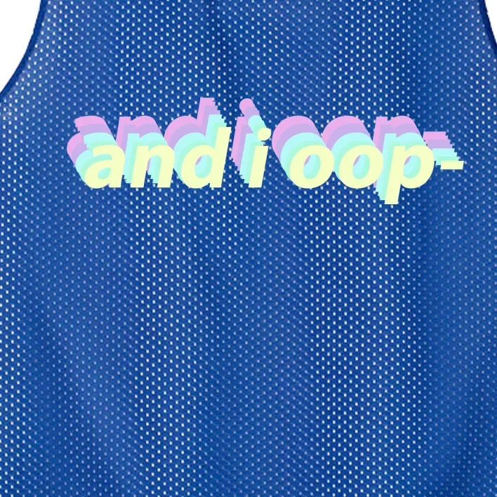 And I Oop- Meme Mesh Reversible Basketball Jersey Tank