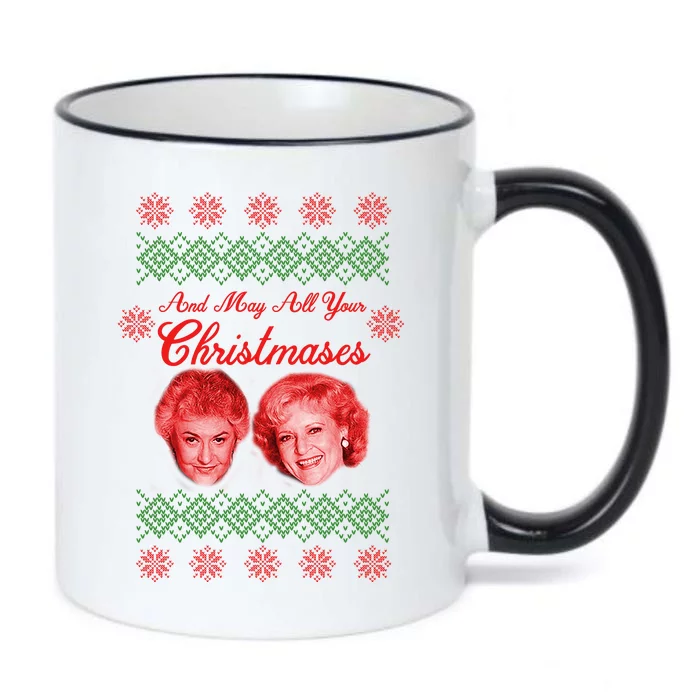 And May All Your Christmases Ugly Christmas Black Color Changing Mug