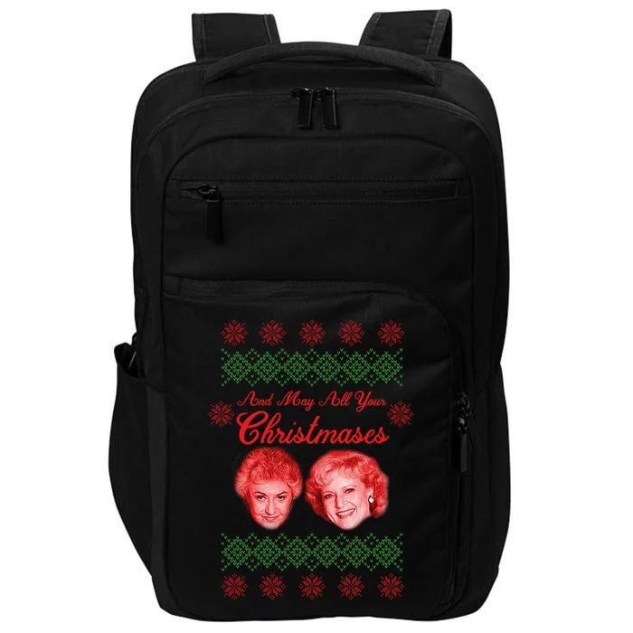 And May All Your Christmases Ugly Christmas Impact Tech Backpack