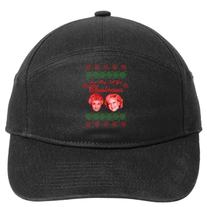 And May All Your Christmases Ugly Christmas 7-Panel Snapback Hat