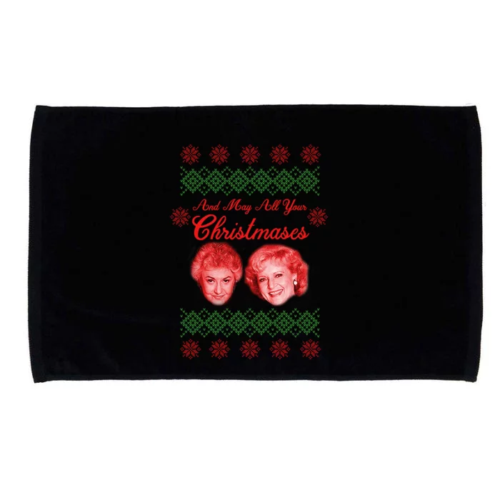 And May All Your Christmases Ugly Christmas Microfiber Hand Towel