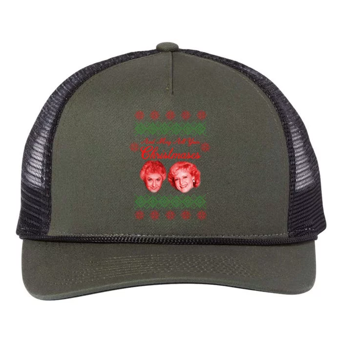 And May All Your Christmases Ugly Christmas Retro Rope Trucker Hat Cap