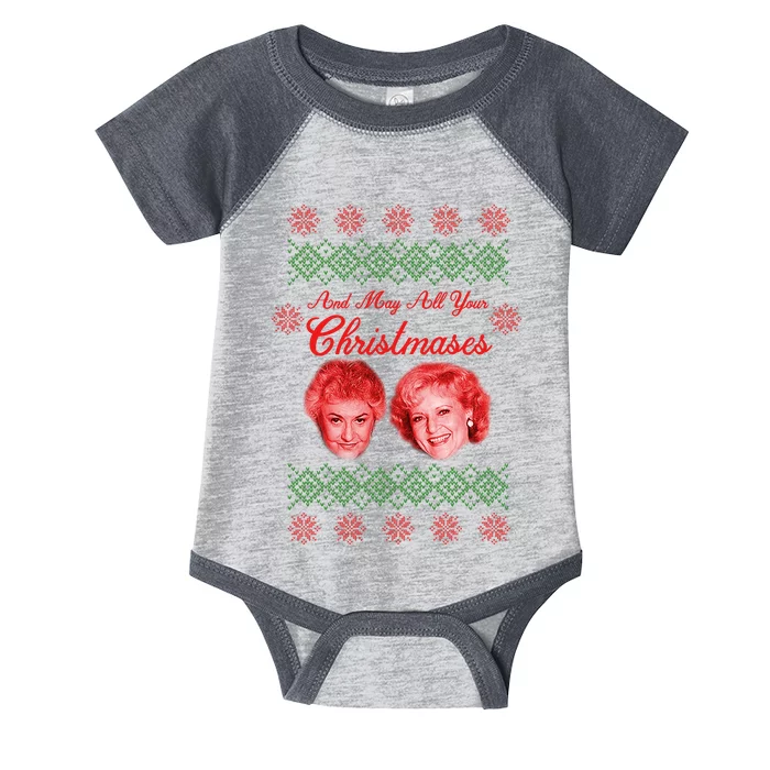 And May All Your Christmases Ugly Christmas Infant Baby Jersey Bodysuit