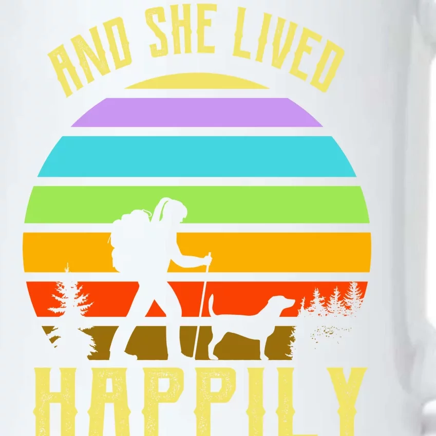 And She Lived Happily Ever After Hiking Black Color Changing Mug