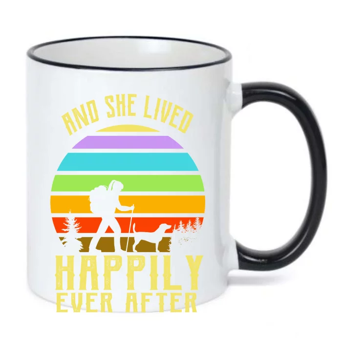 And She Lived Happily Ever After Hiking Black Color Changing Mug